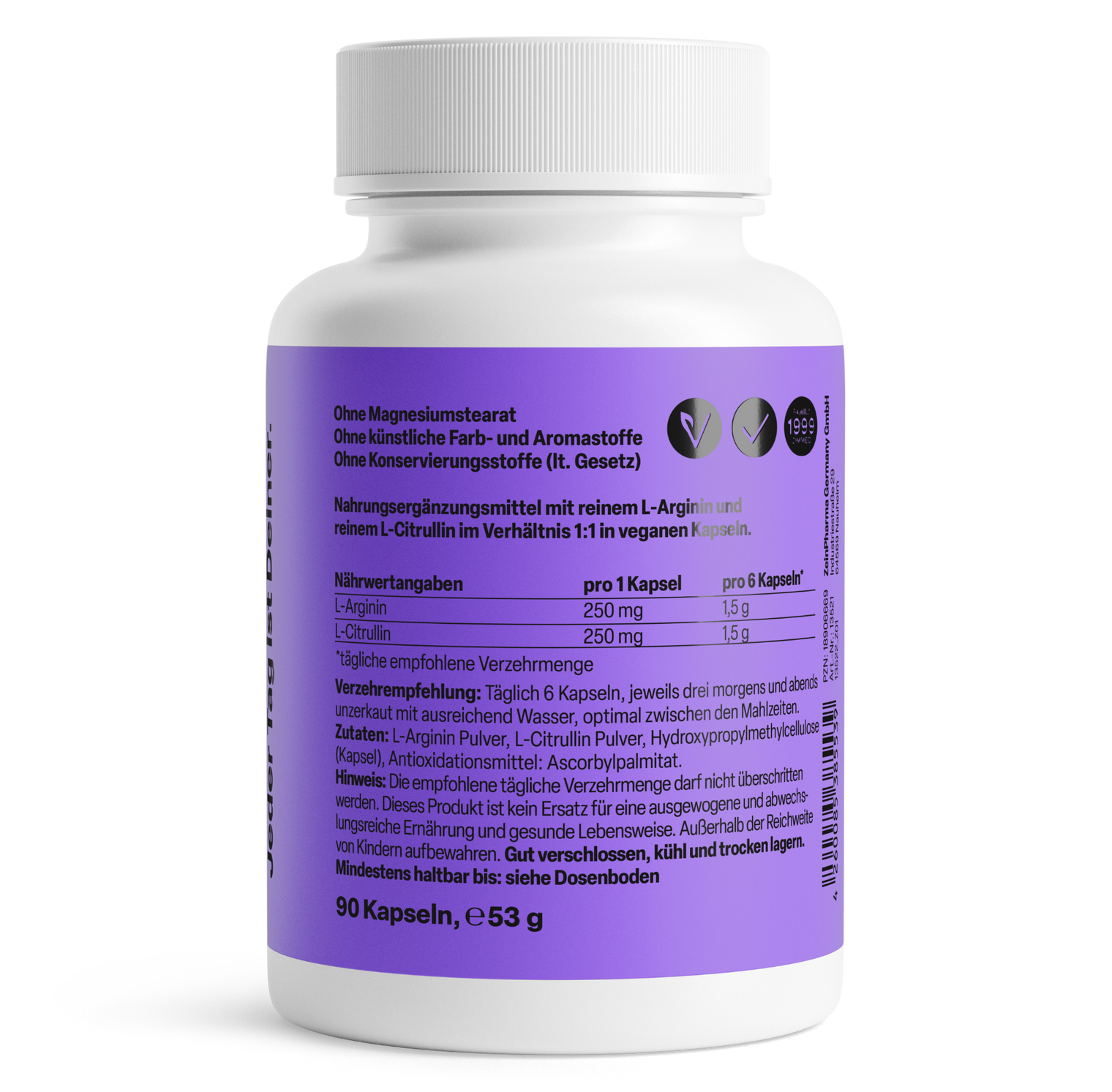 ZeinPharma L-Arginin + L-Citrullin