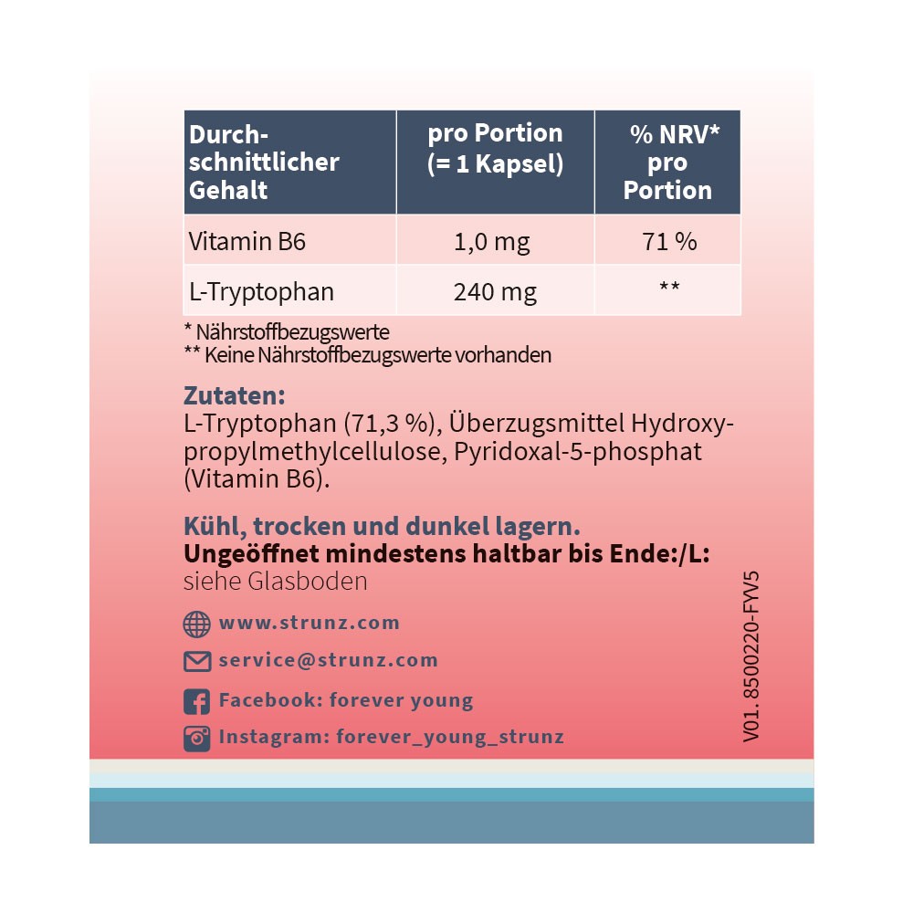 Forever Young L-Tryptophan + B6