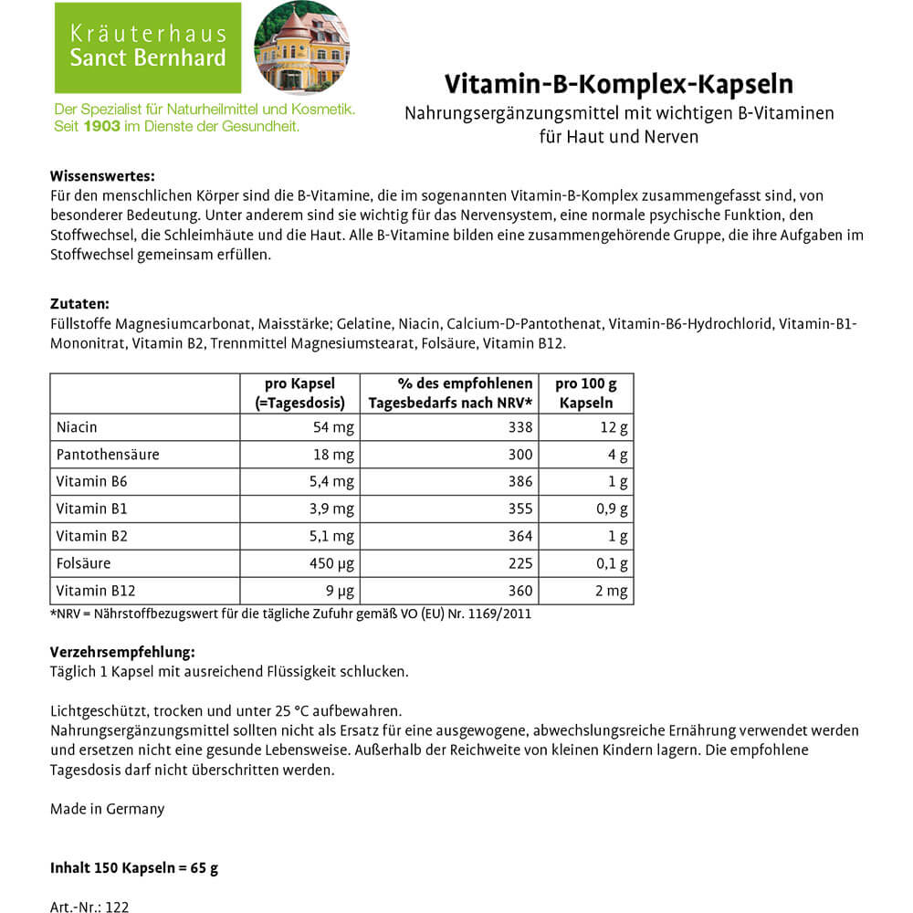 Sanct Bernhard Vitamin-B Komplex