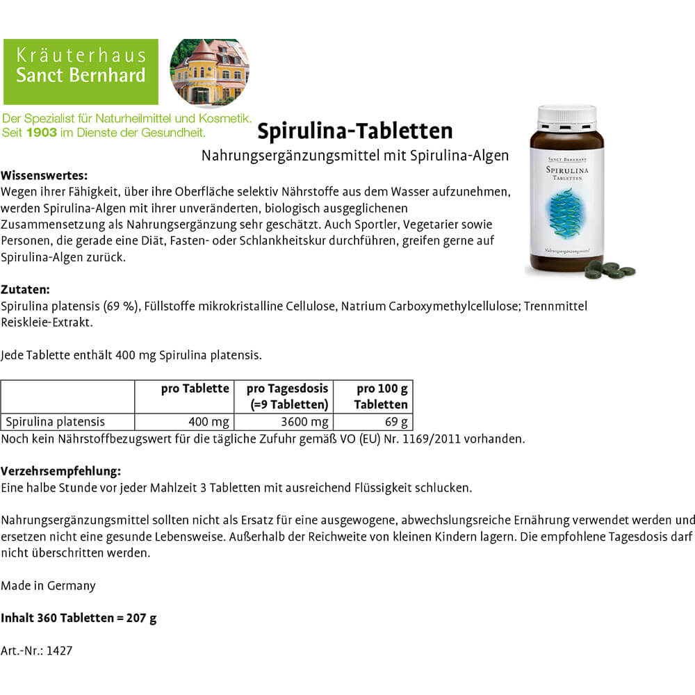 Sanct Bernhard Spirulina
