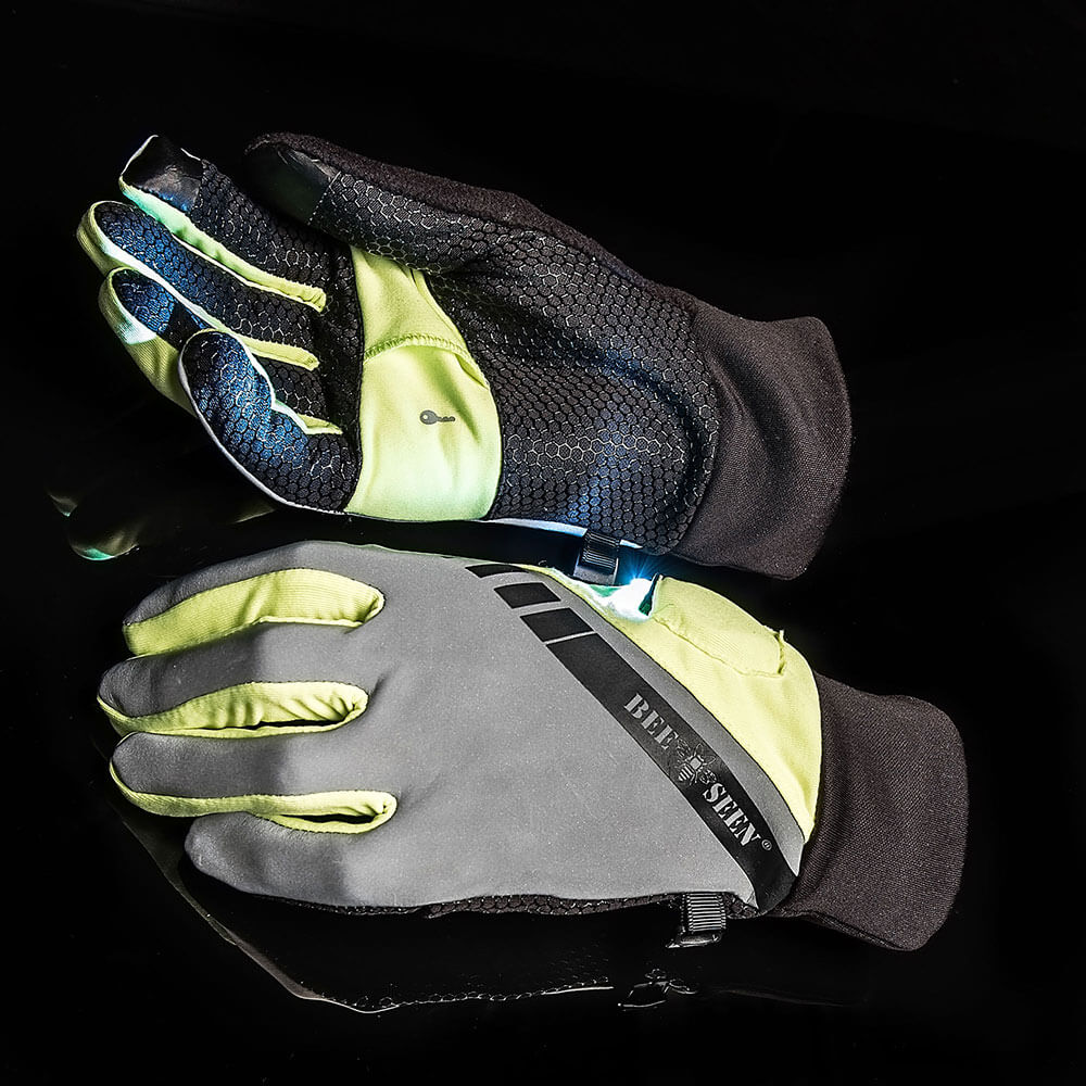 Bee Safe Reflektierender Led Handschuhe