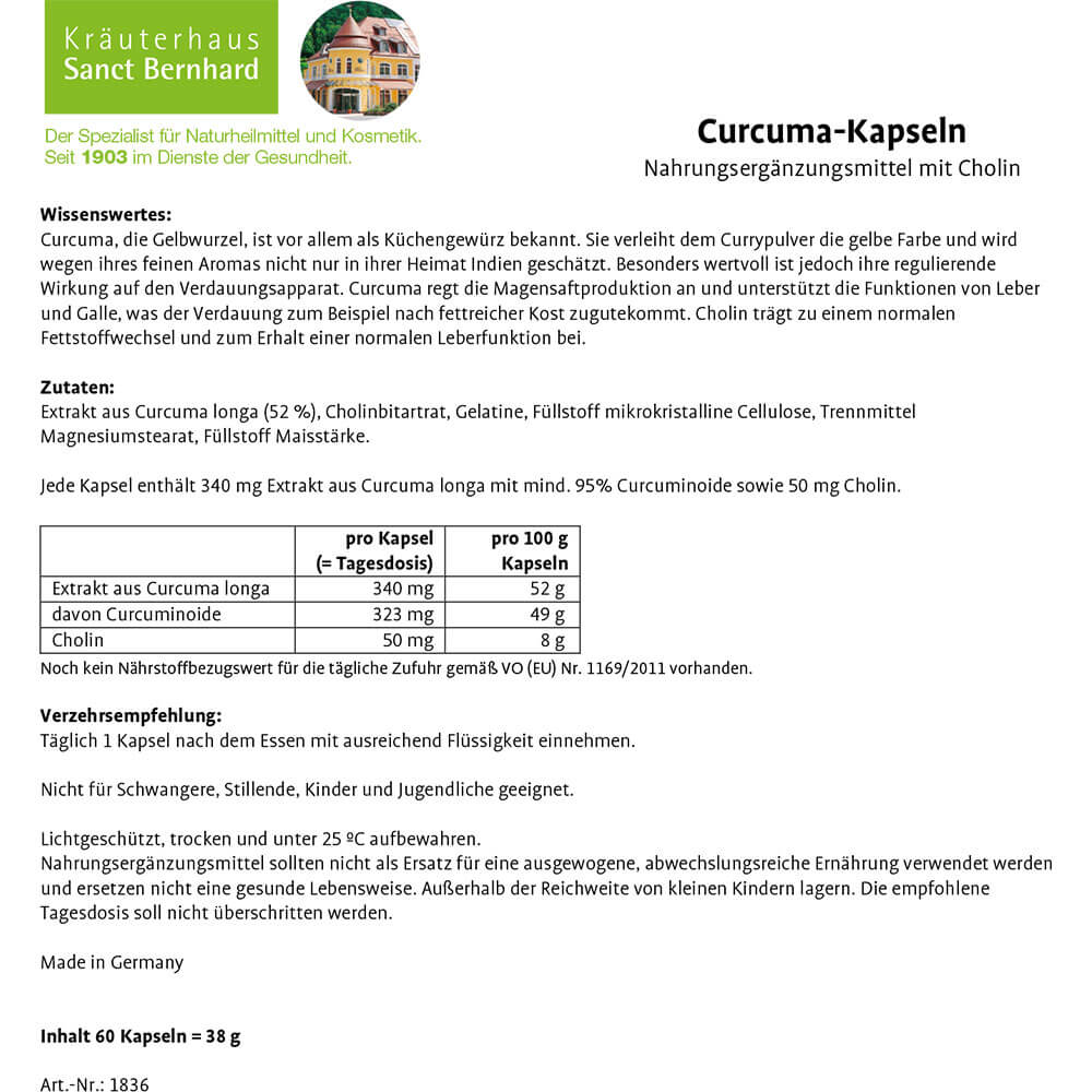 Sanct Bernhard Curcuma