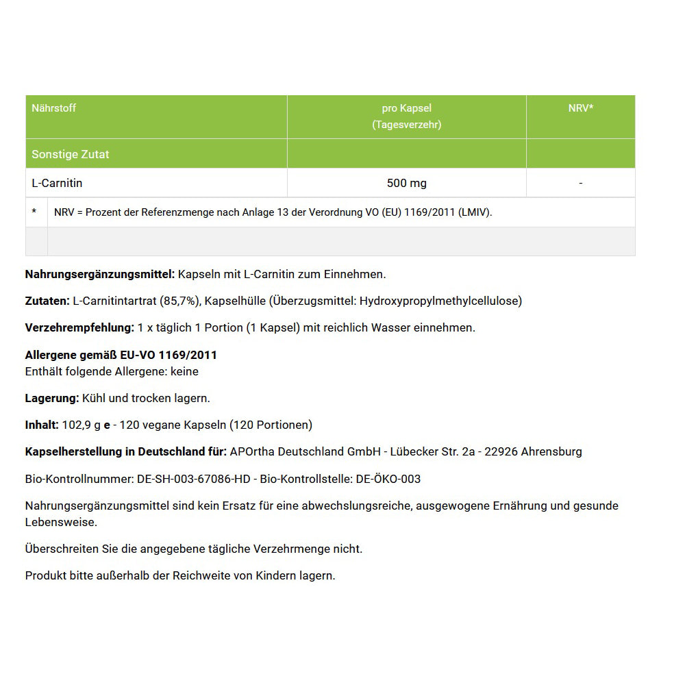 Aportha L-Carnitin