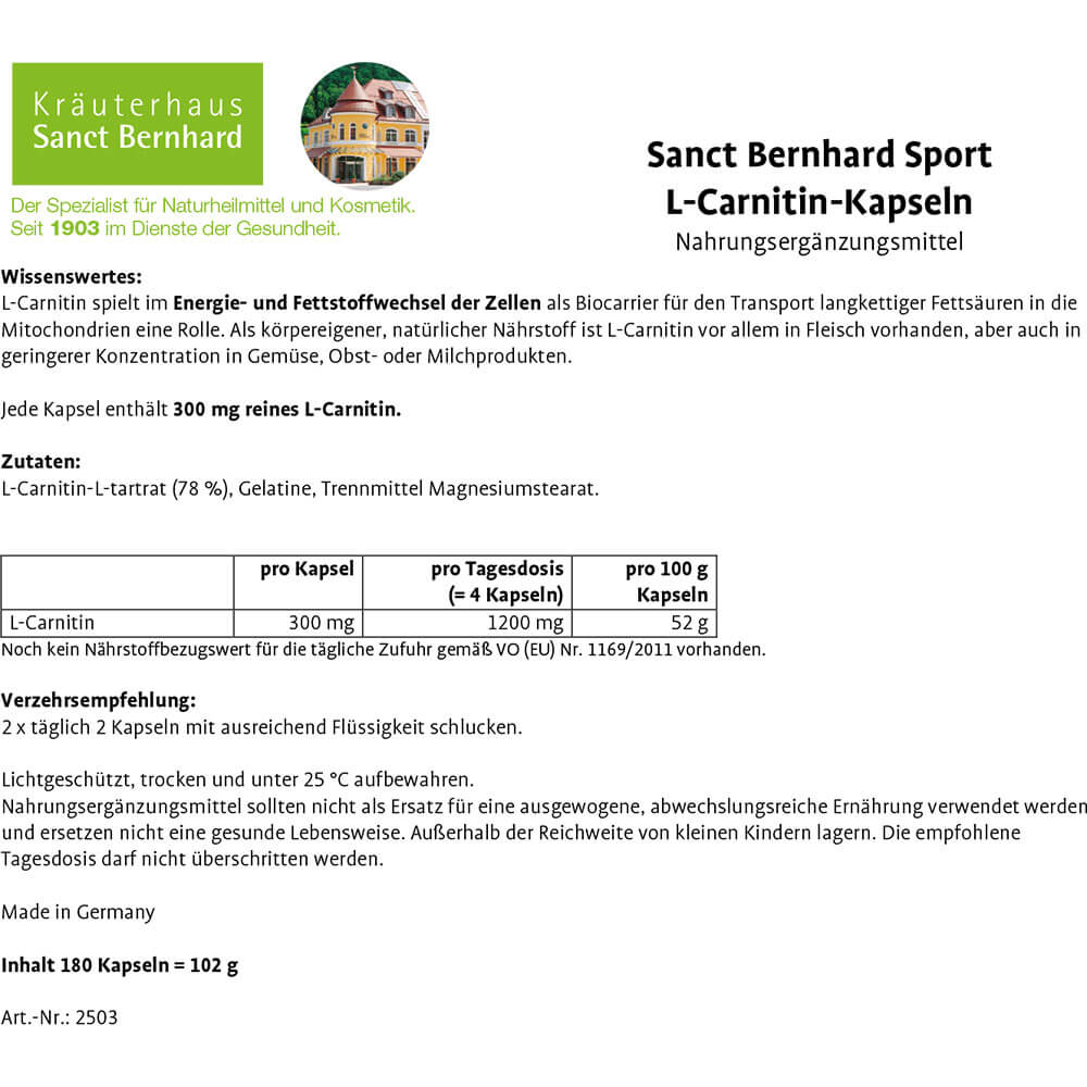 Sanct Bernhard L-Carnitin