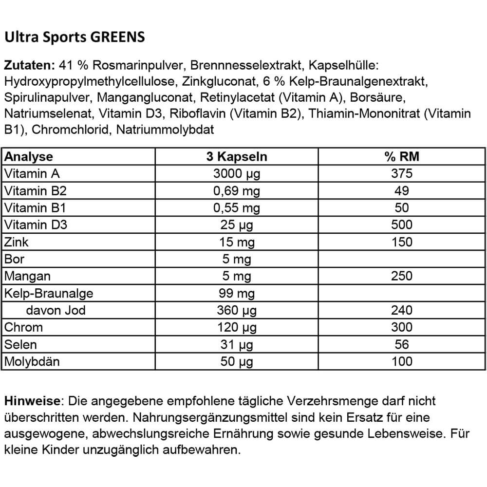 Ultra Sports Greens