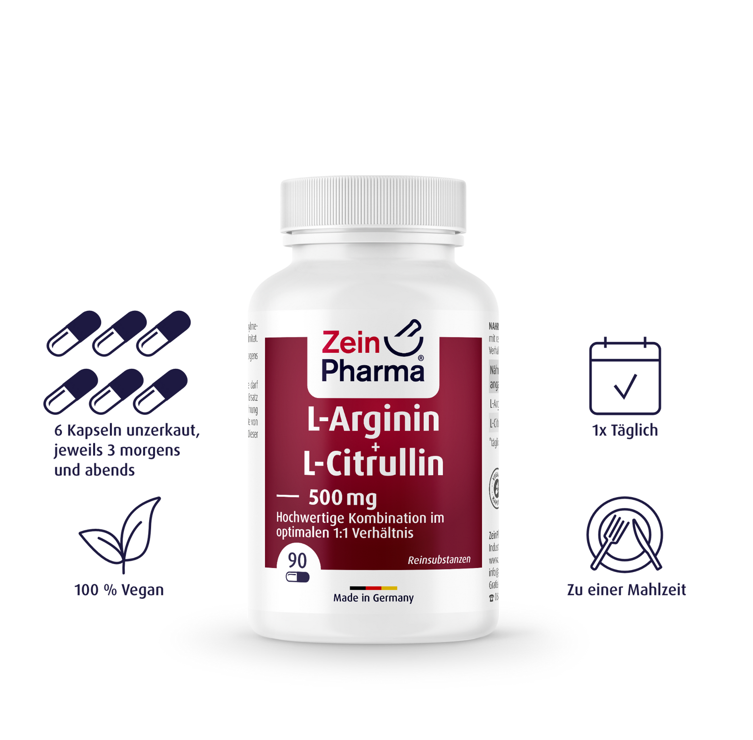 ZeinPharma L-Arginin + L-Citrullin