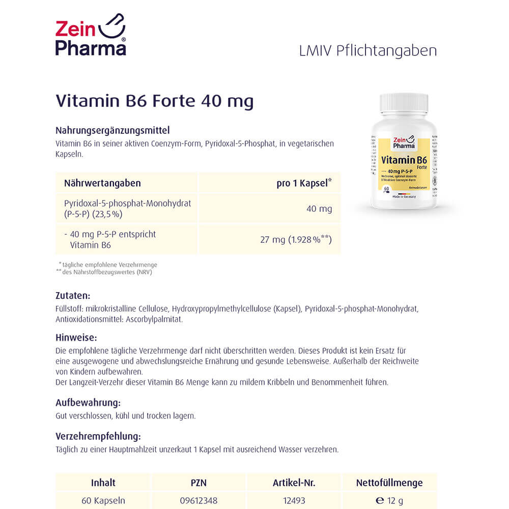 ZeinPharma Vitamin B6 (P-5-P)